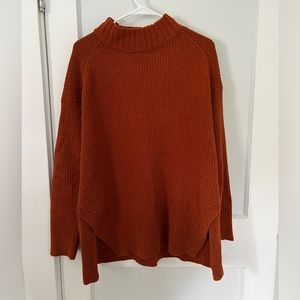 RUST TUNIC SWEATER - L